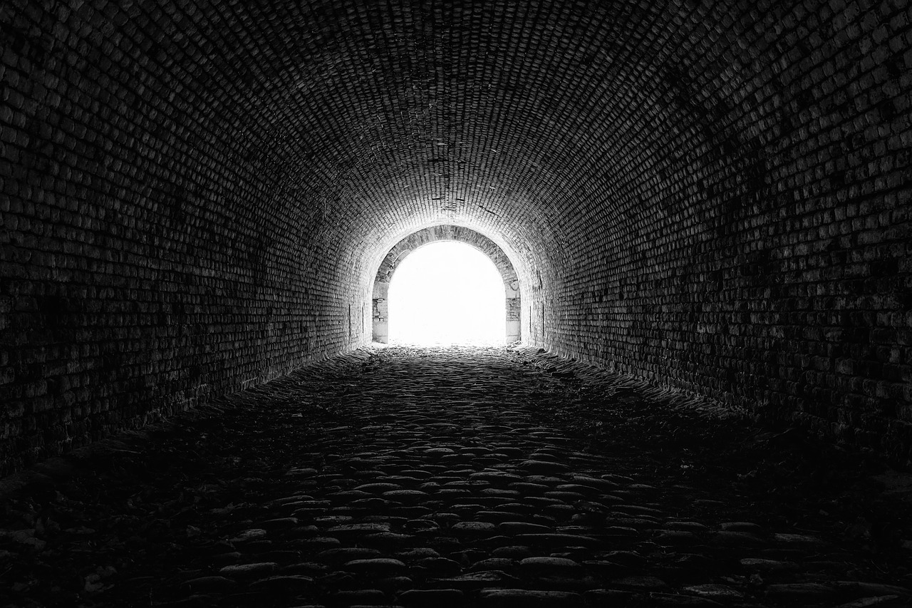 tunnel  light  hope free photo