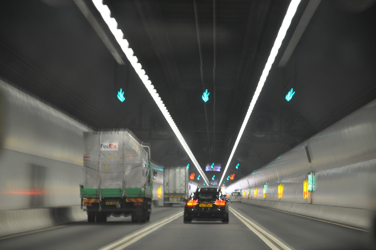 tunnel highway high speed free photo