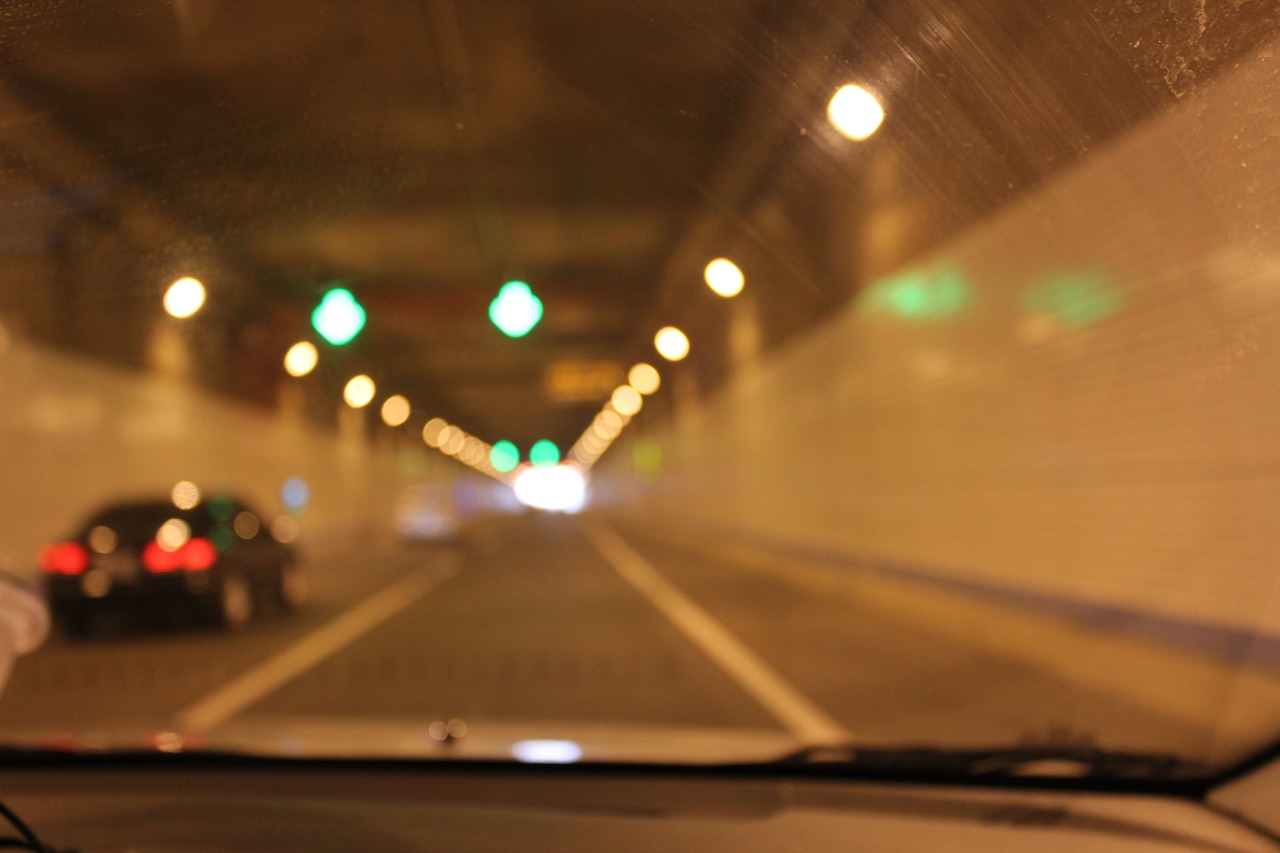 tunnel road highway free photo