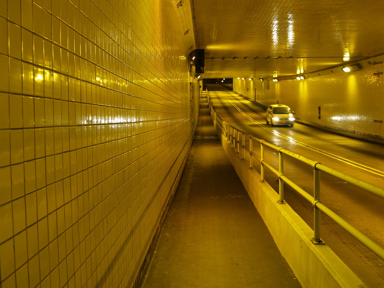 tunnel car road free photo