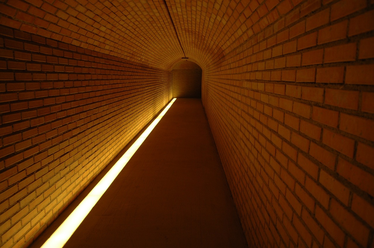 tunnel away light free photo