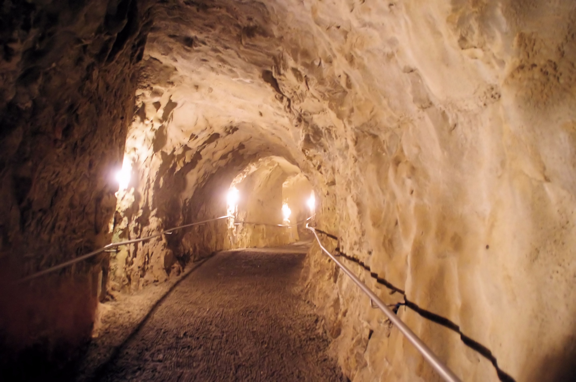 miners tunnel limestone free photo