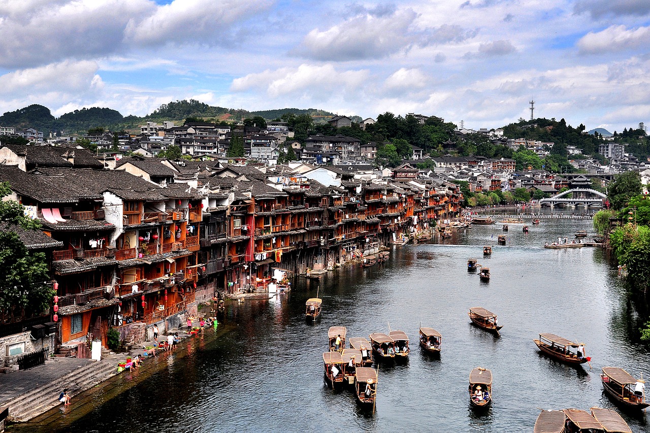 tuojiang street ship free photo