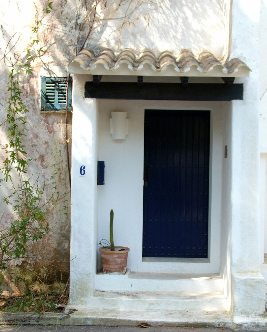 entrance door blue free photo