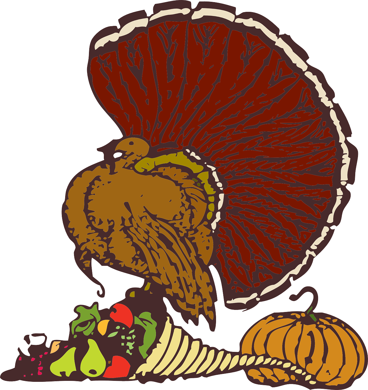 turkey cornucopia thanksgiving free photo