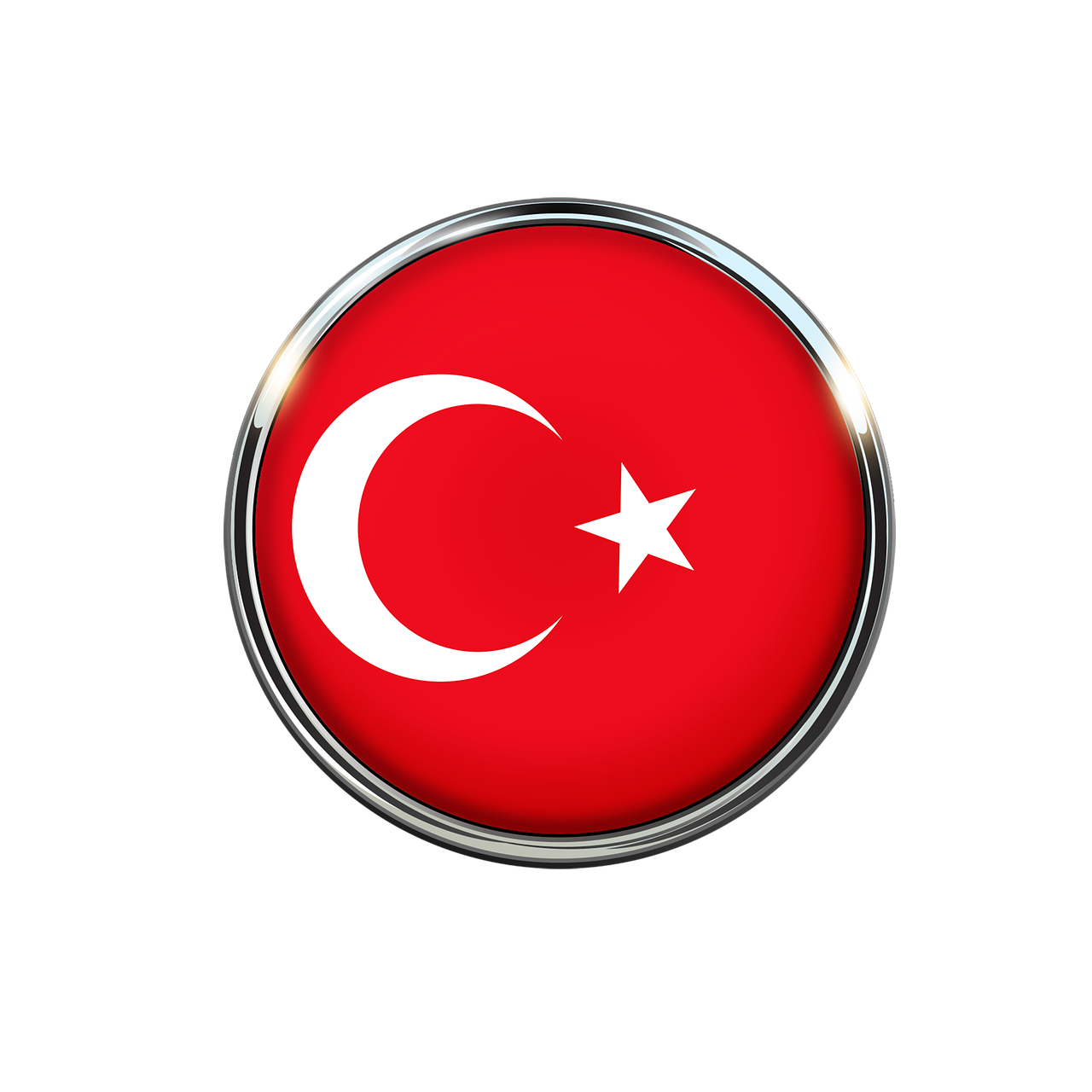 turkey flag circle free photo