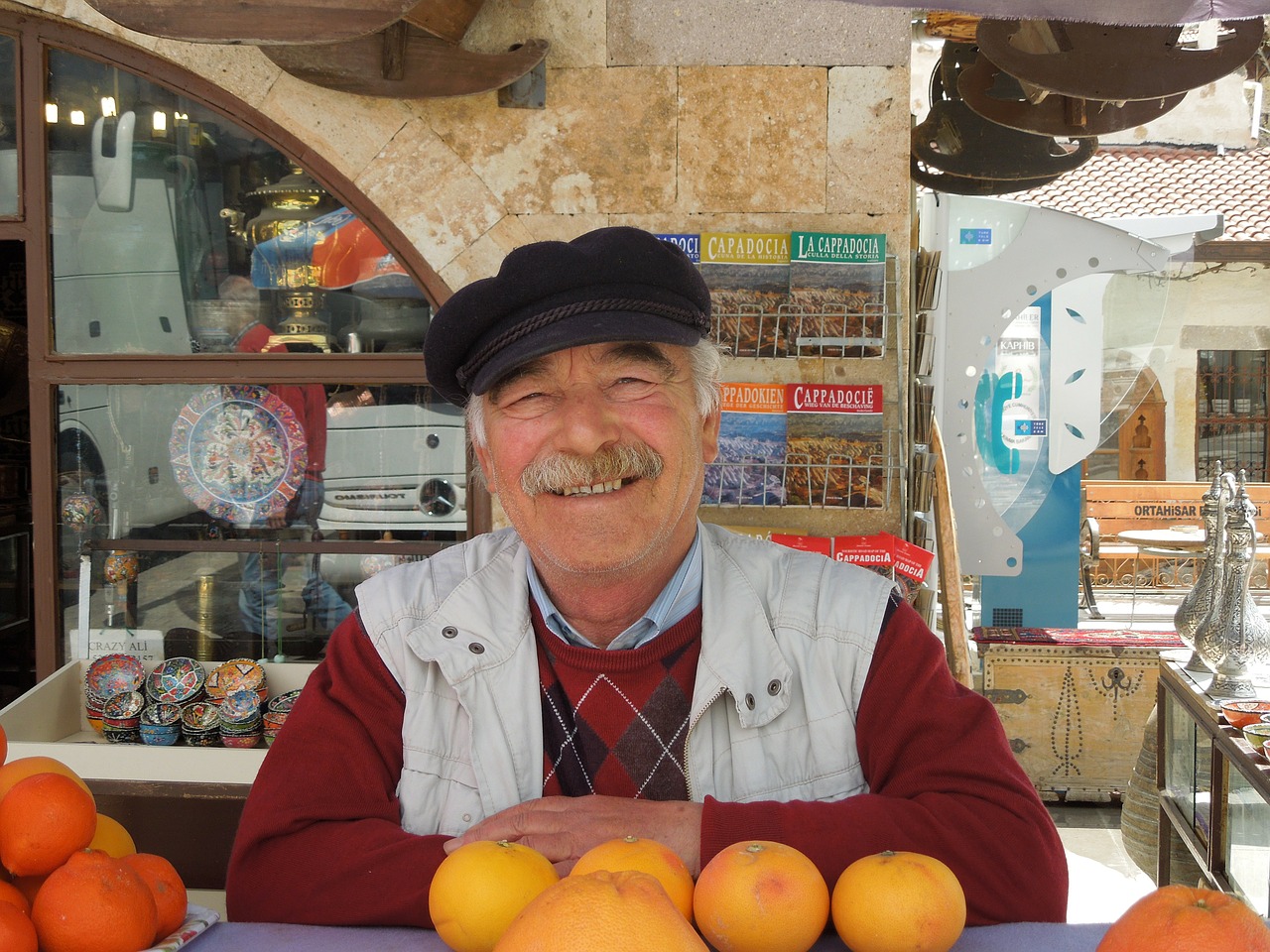 turkey seller oranges free photo