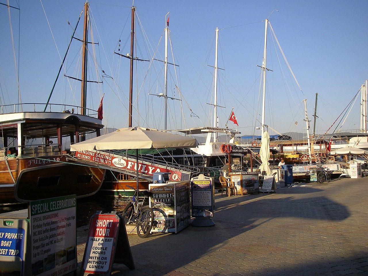 turkey harbour boats free photo