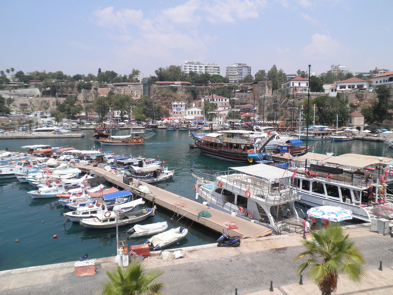 turkey port yachts free photo