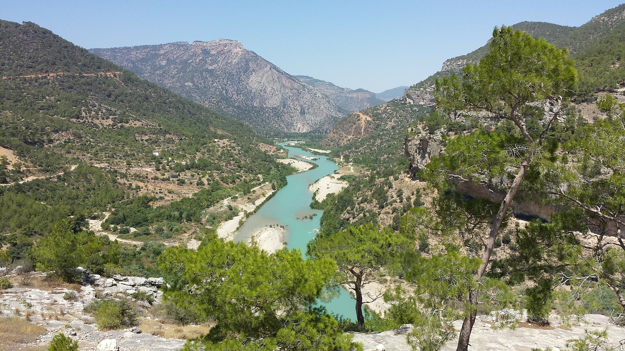 turkey mountains river free photo