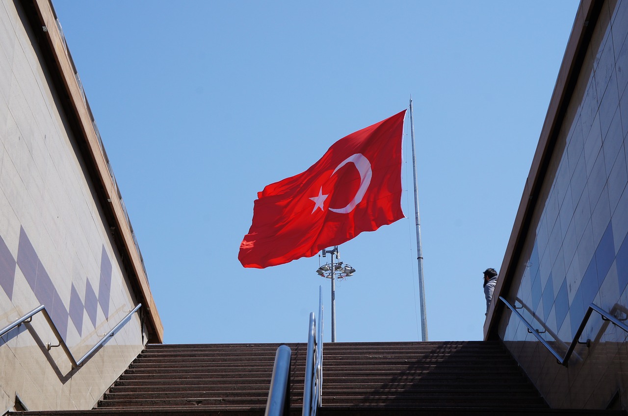 turkey  taksim  flag free photo