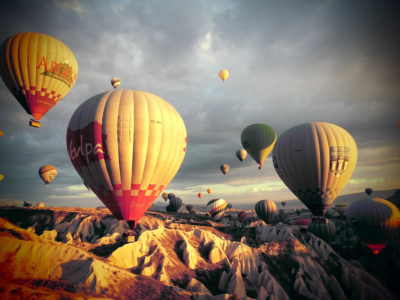 turkey kia cap-wave hot air balloon free photo