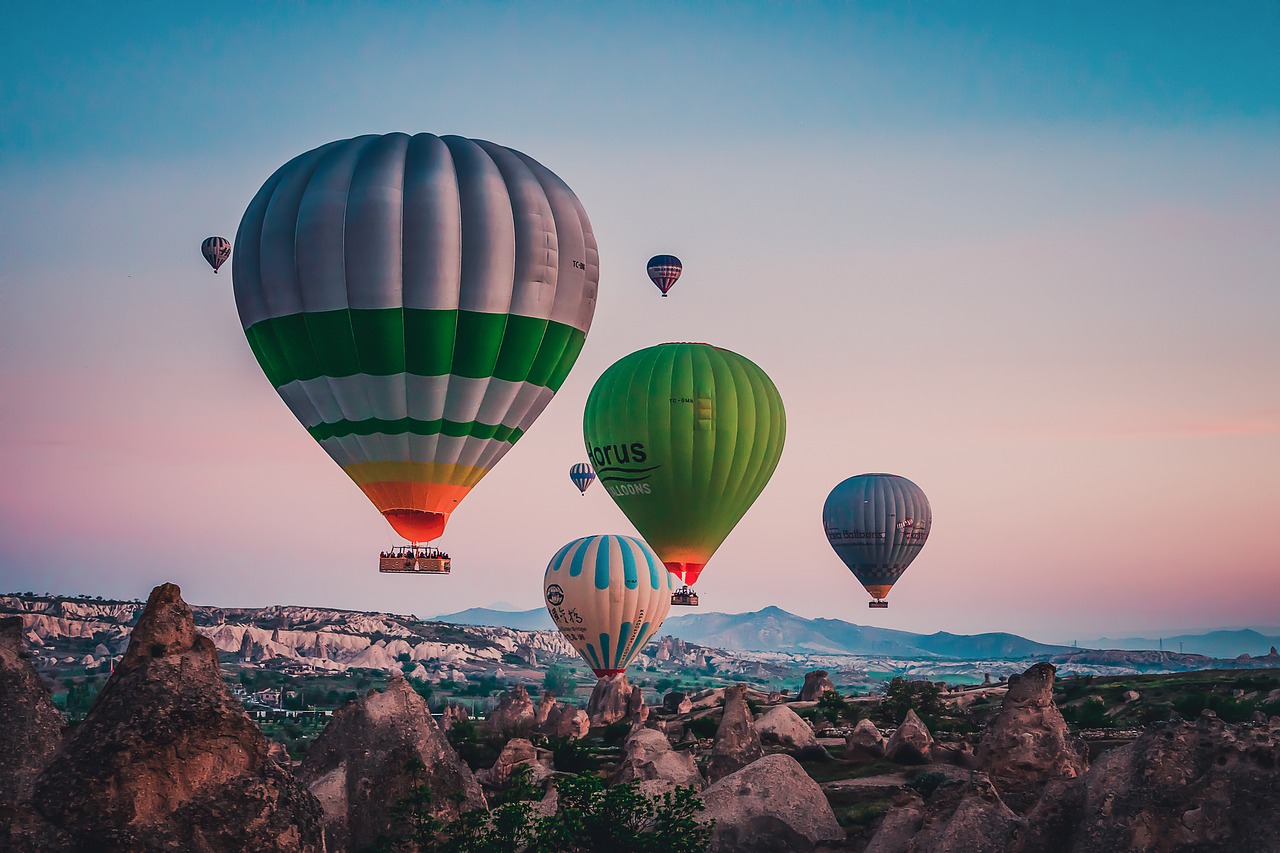 turkey  hot air balloon  landscape free photo