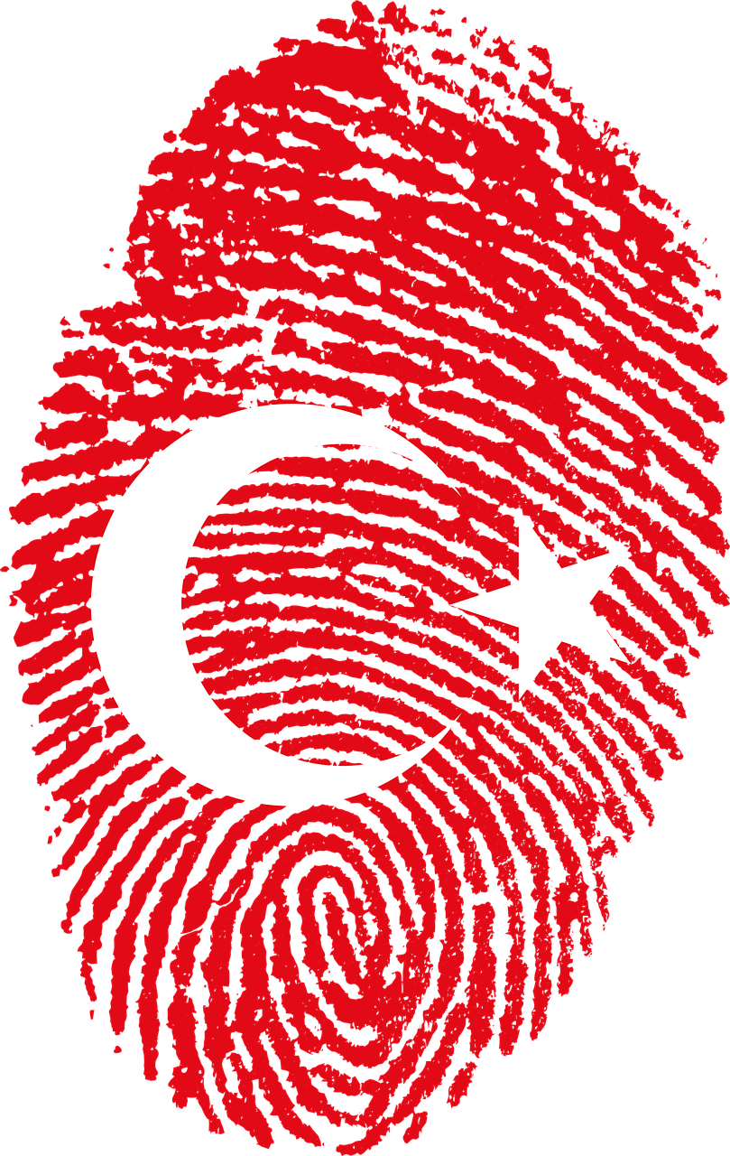 turkey flag fingerprint free photo