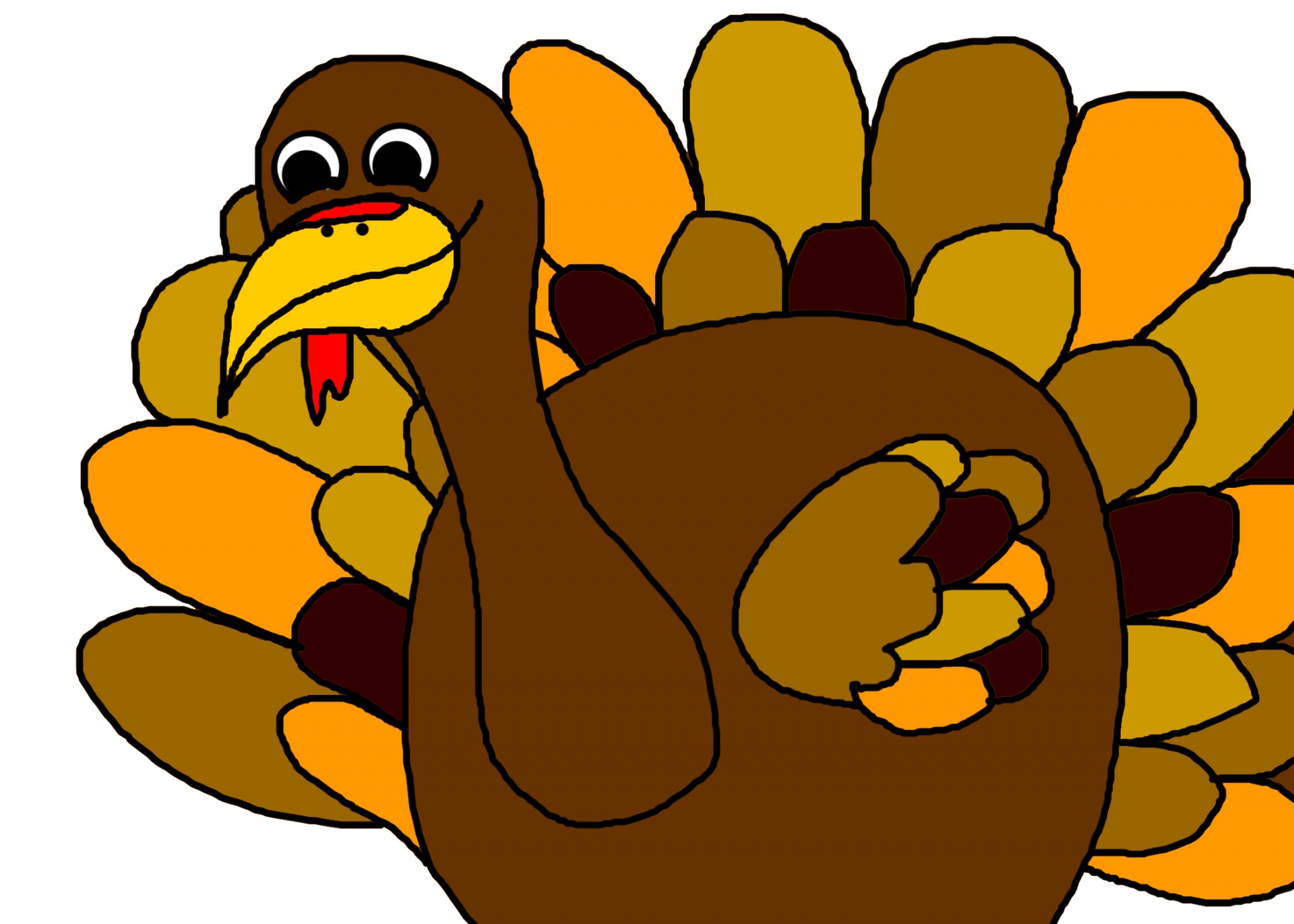 turkey gobble illustration free photo