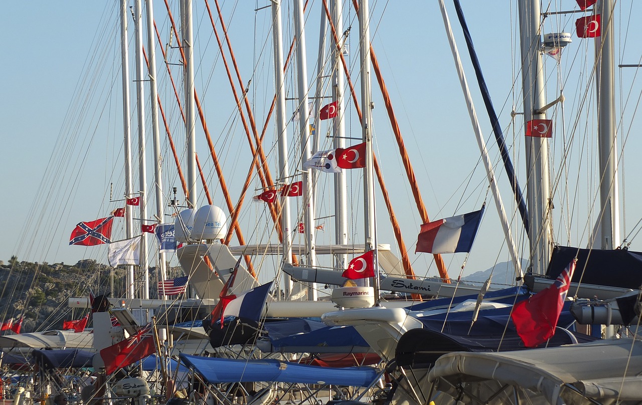 turkish marina sailing port free photo