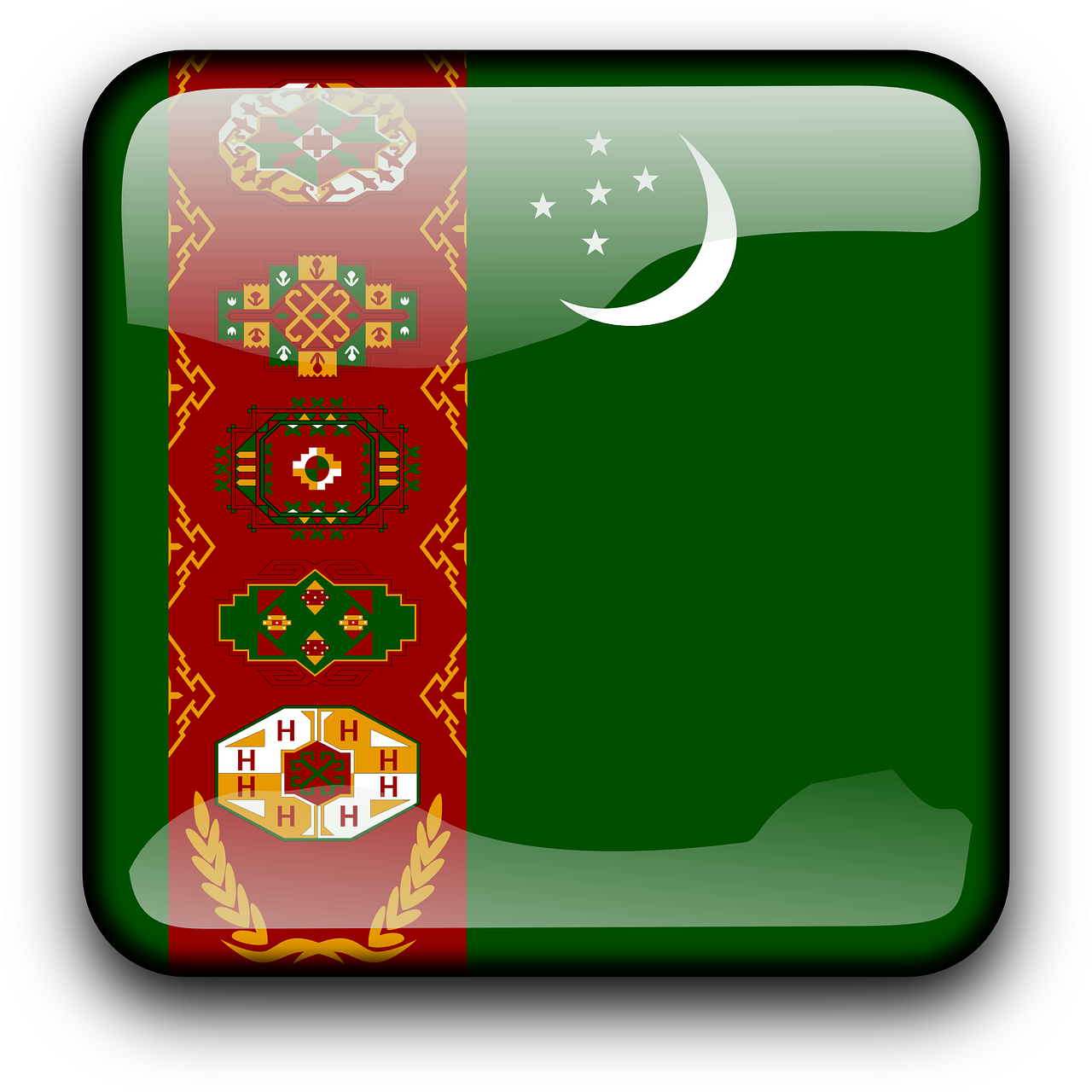 turkmenistan flag country free photo