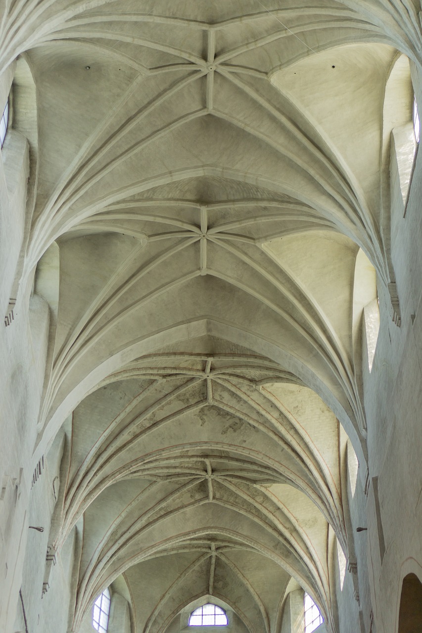 turku cathedral  arches  the cross vaults free photo
