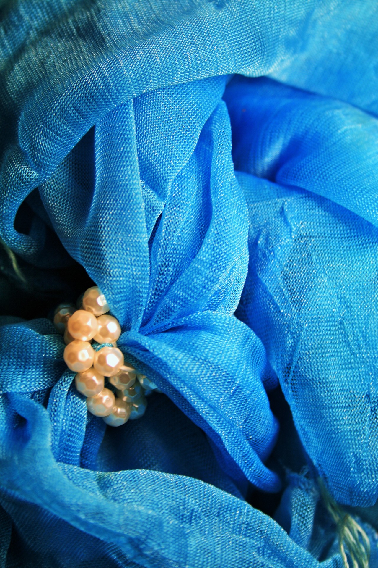 scarf blue turquoise free photo