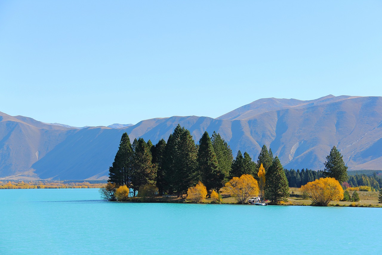 turquoise reservoir lake free photo