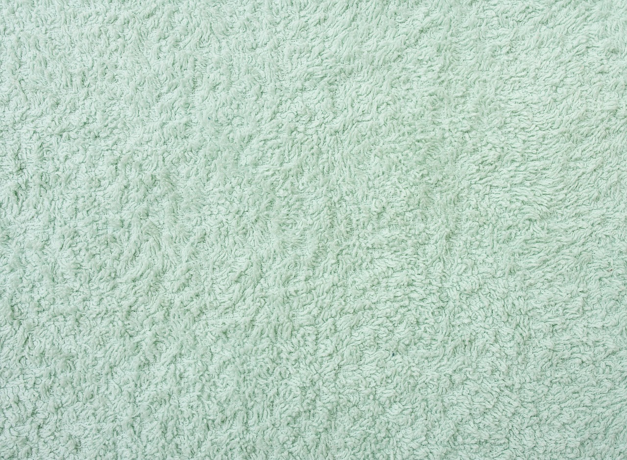 turquoise towel close-up free photo