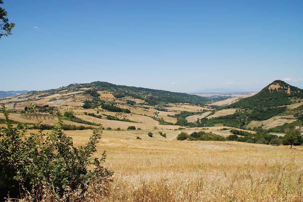 tuscan hills fielsd free photo