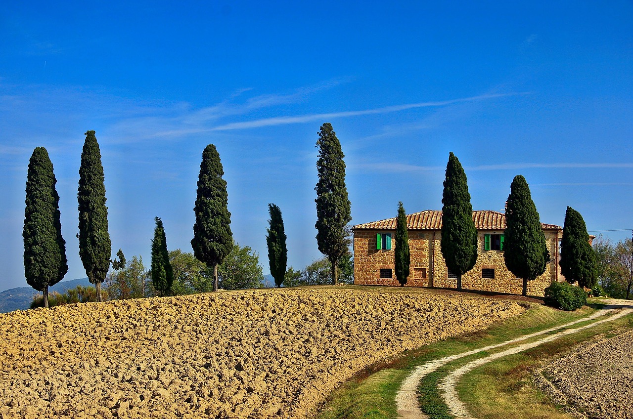 tuscany italy mediterranean free photo