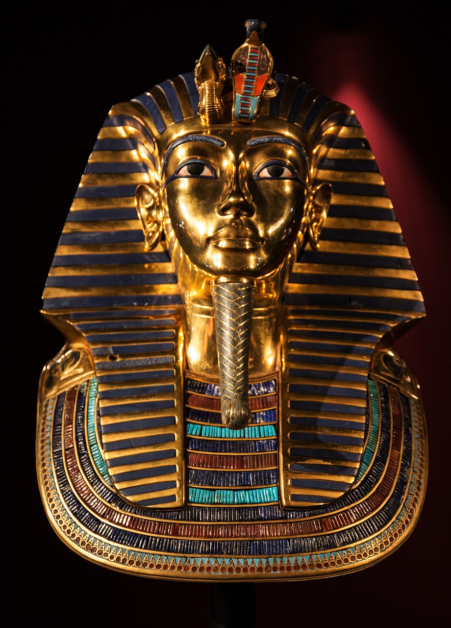 tutankhamun death mask golden free photo