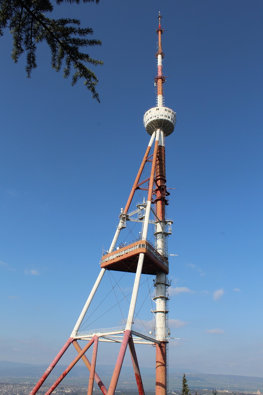 tv broadcasting tower  tbilisi  georgia free photo