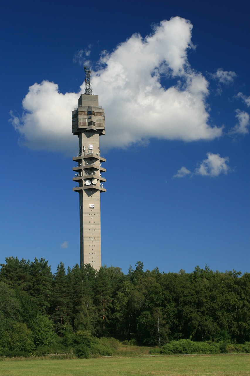 tv station tower sweden free photo