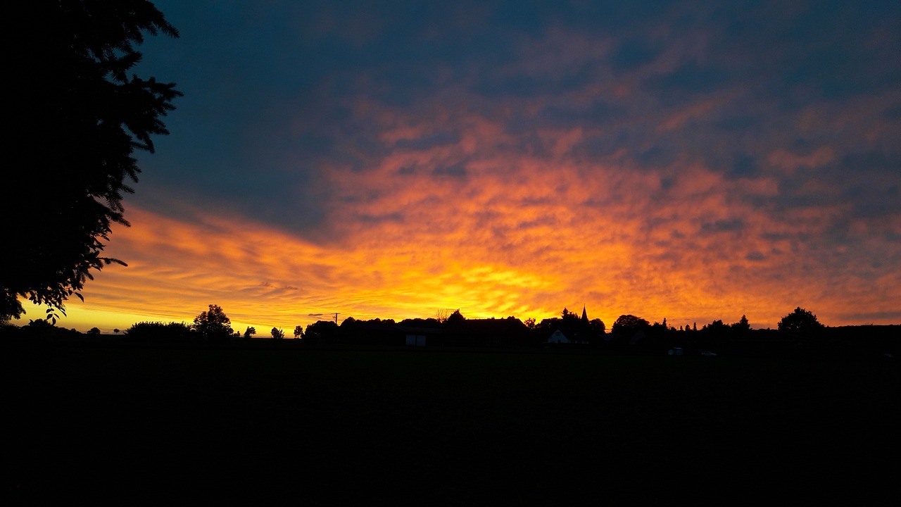 twieflingen sunset evening free photo