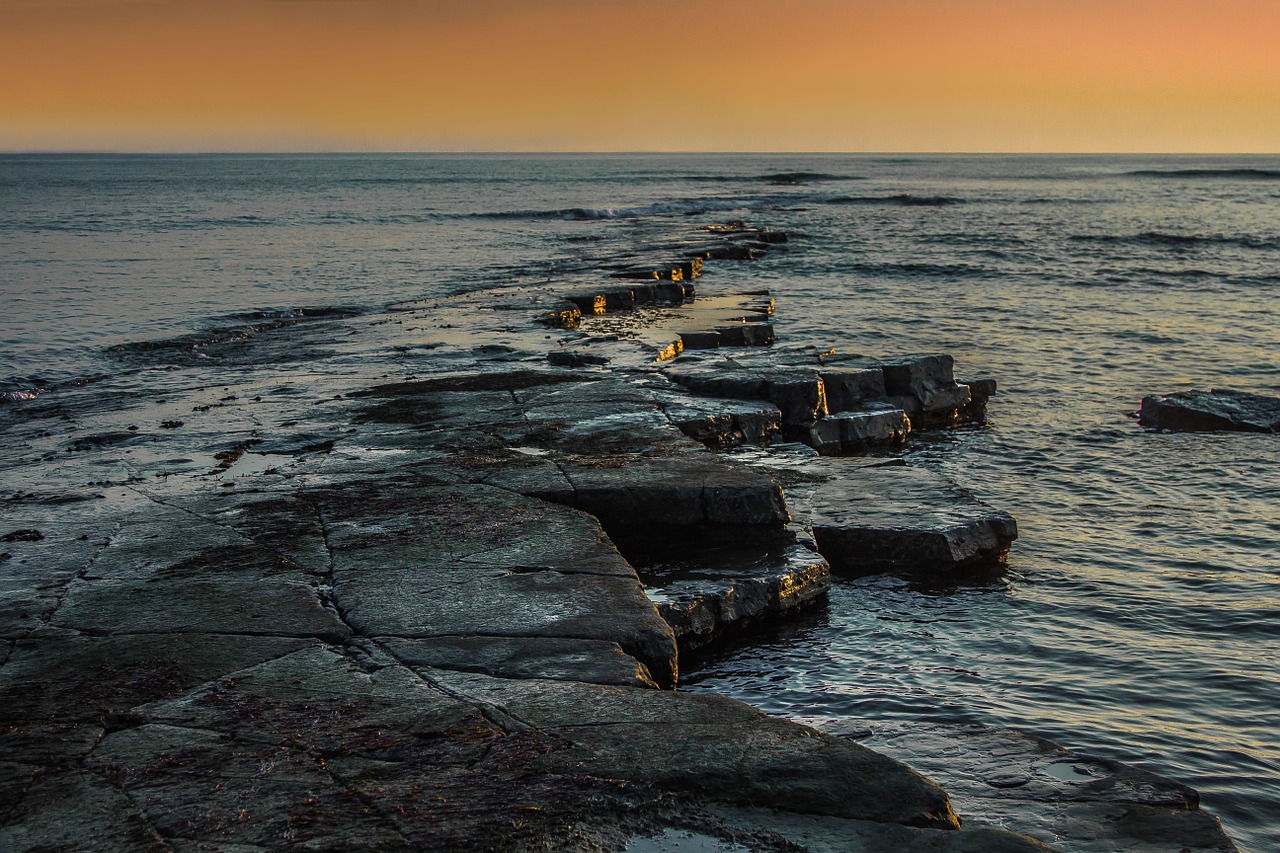 twilight ocean dorset free photo