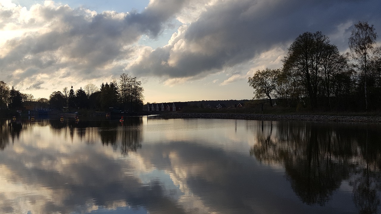 twilight clouds evening free photo