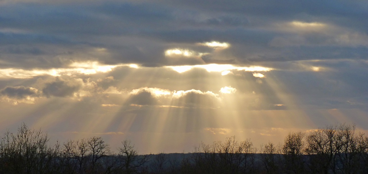 twilight light clouds free photo