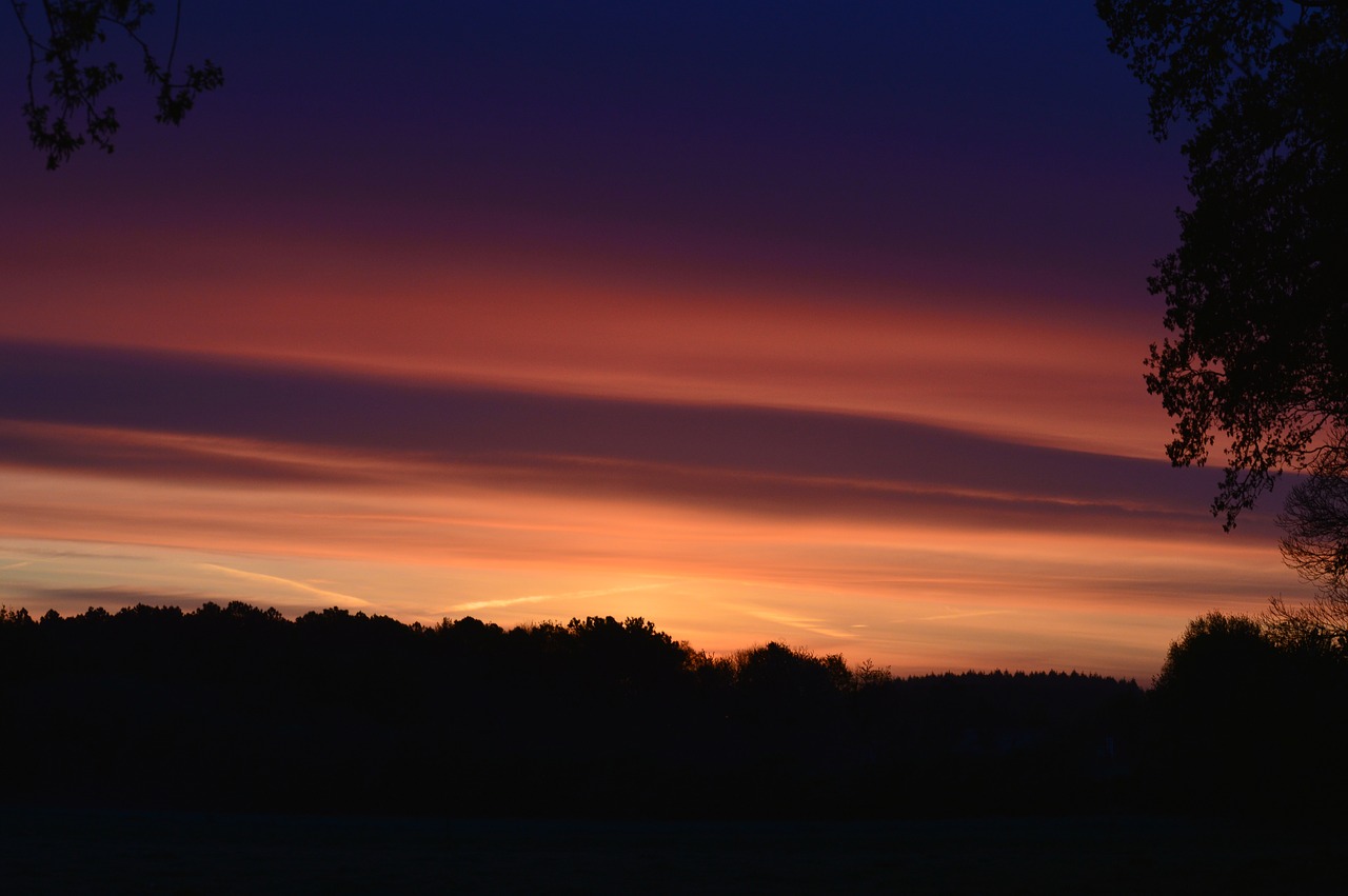 twilight  landscape  nature free photo