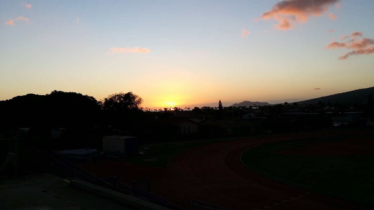 twilight sunset skyline free photo