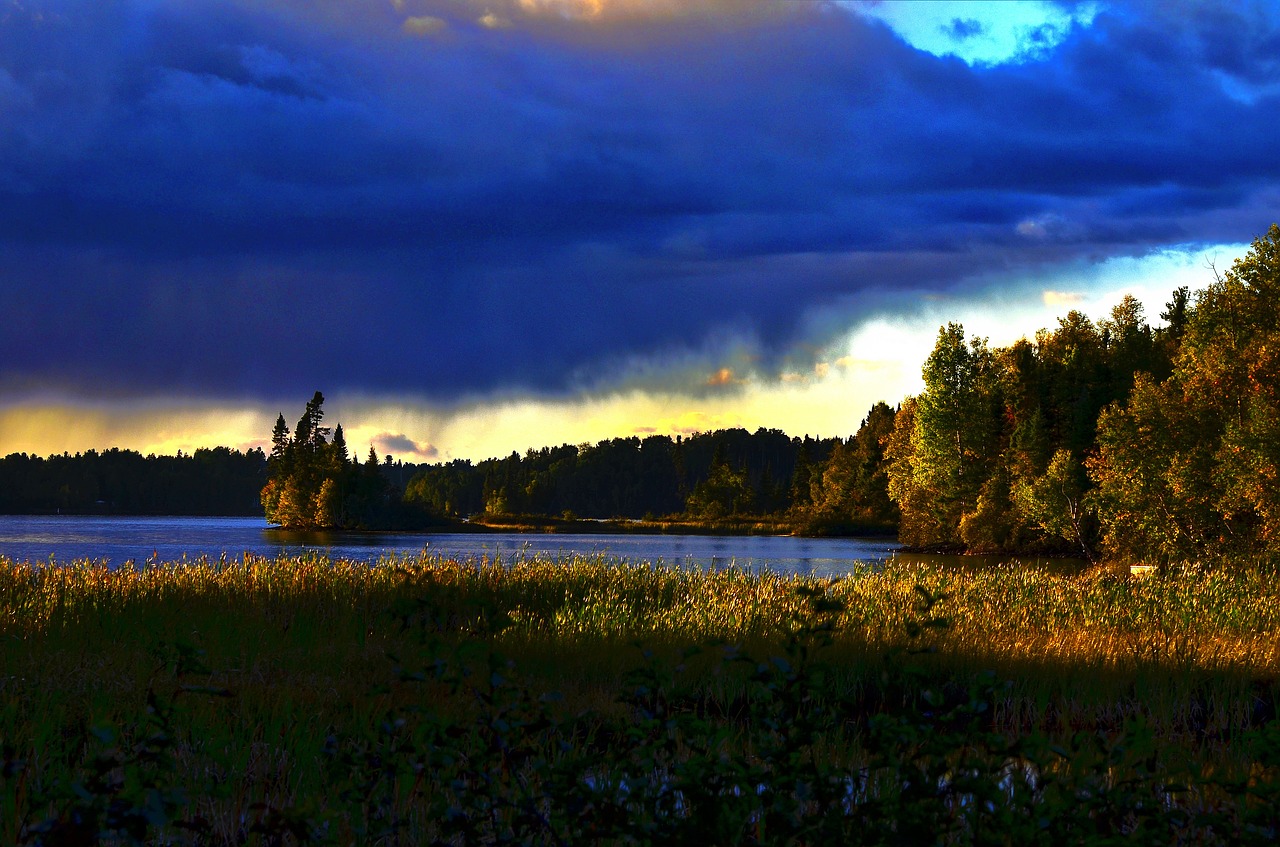 twilight summer landscape sky free photo