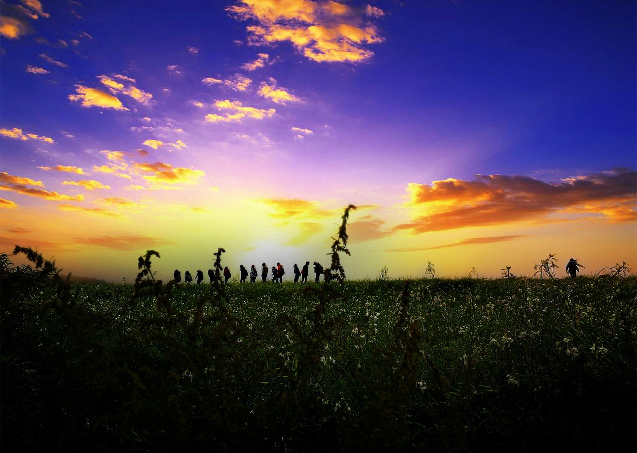 twilight views backlighting free photo