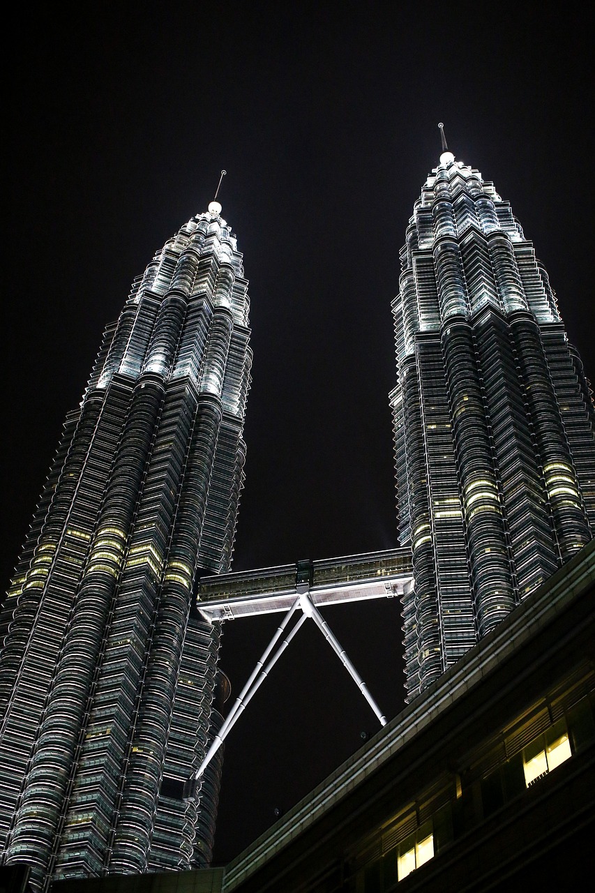 twin towers malaysia city free photo