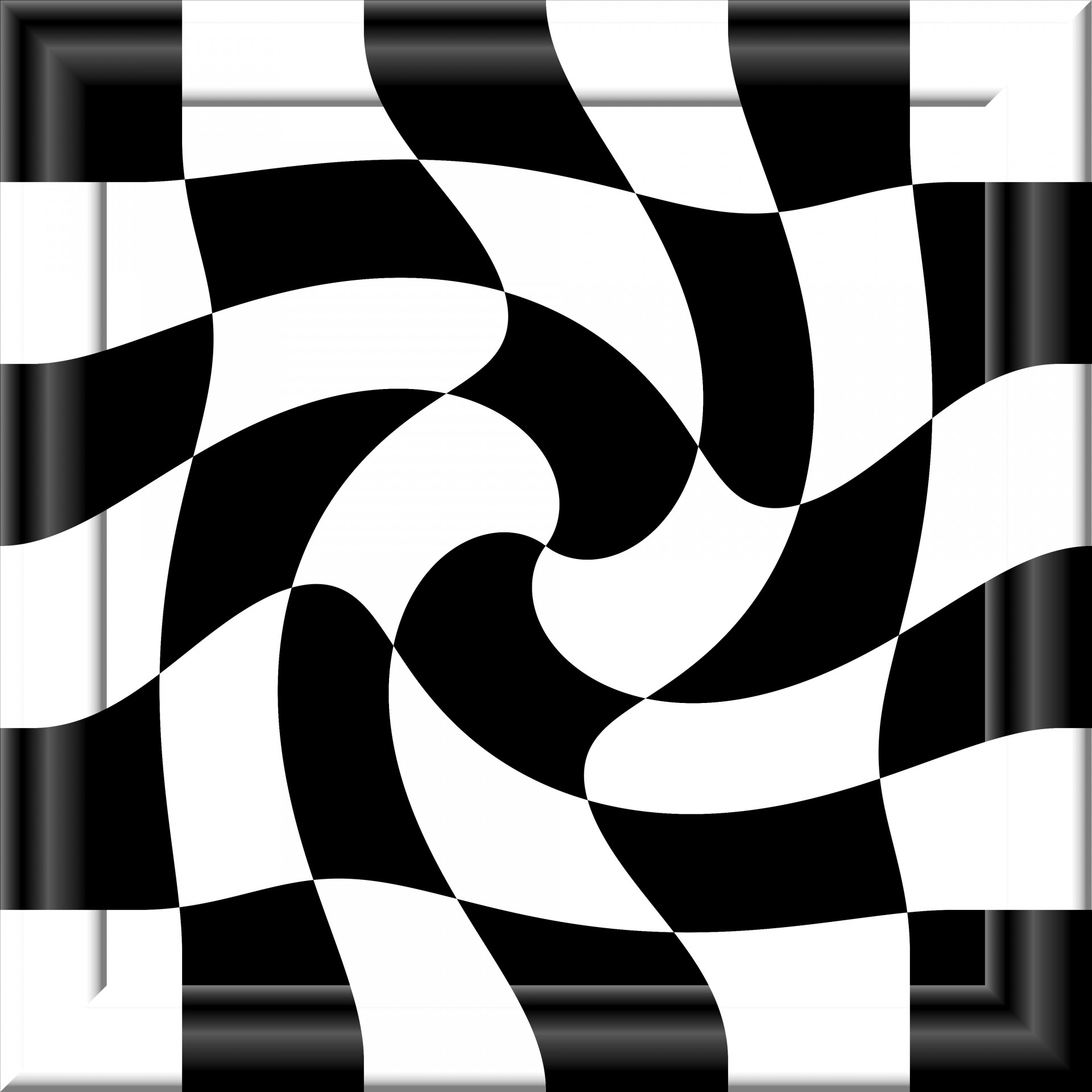 twirl twist checkerboard free photo