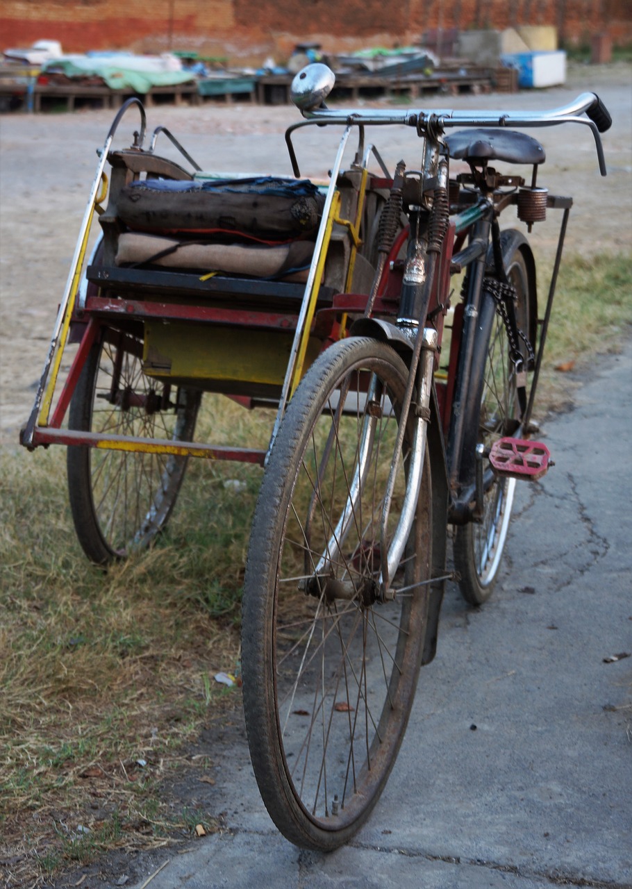 two person bicycle free photo