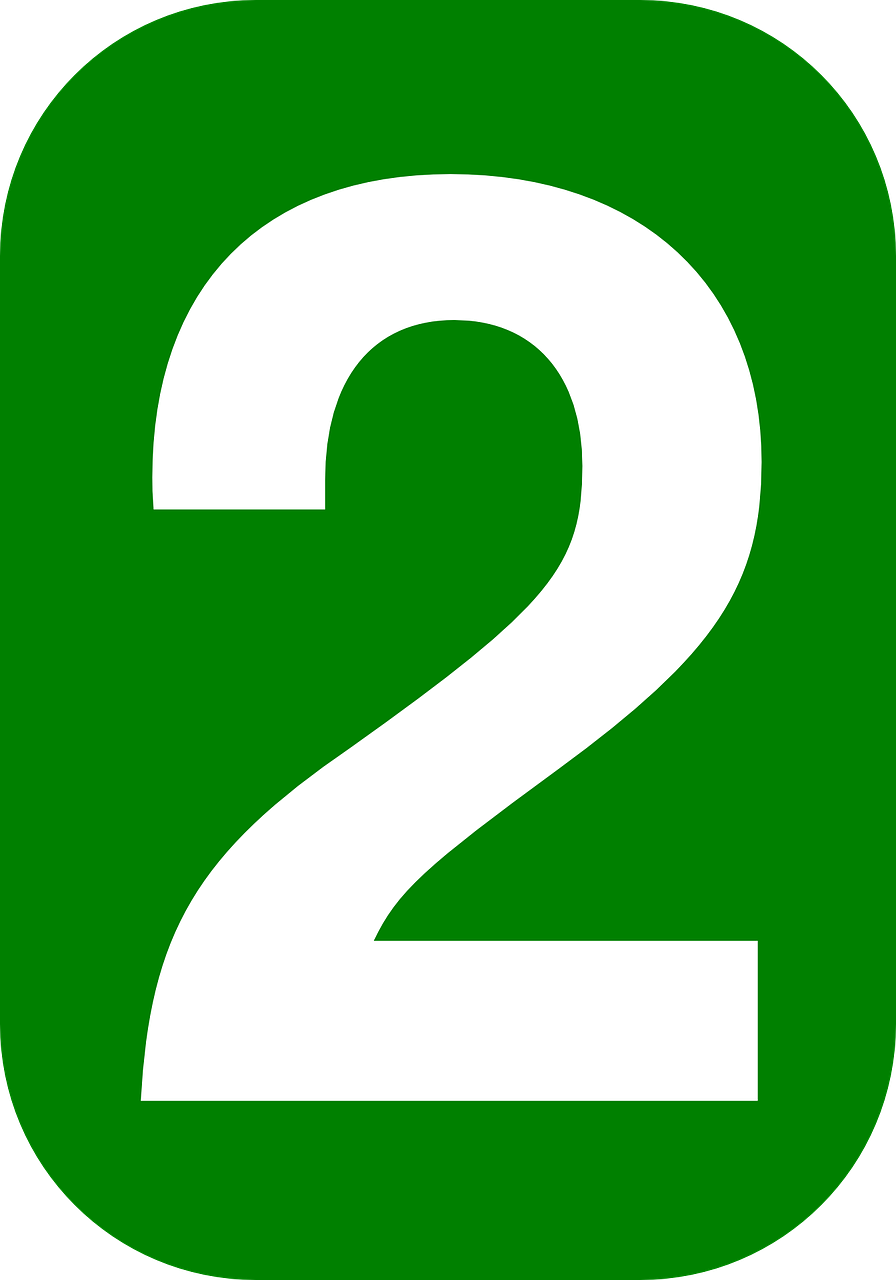 two number rounded free photo