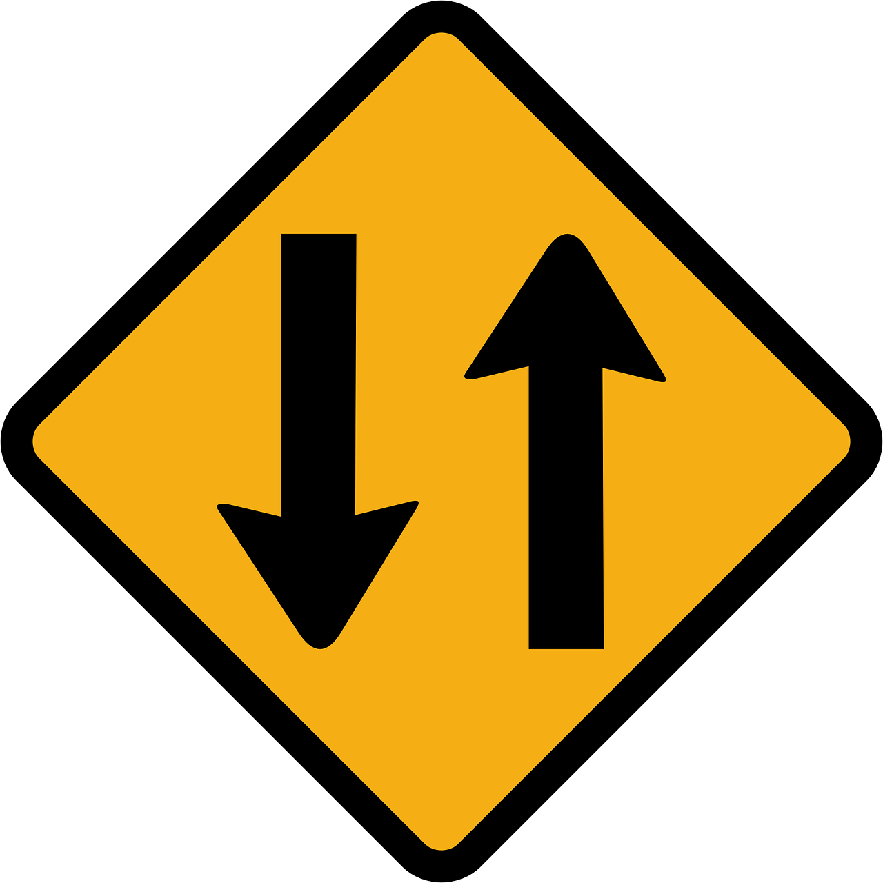 two way traffic sign fdot