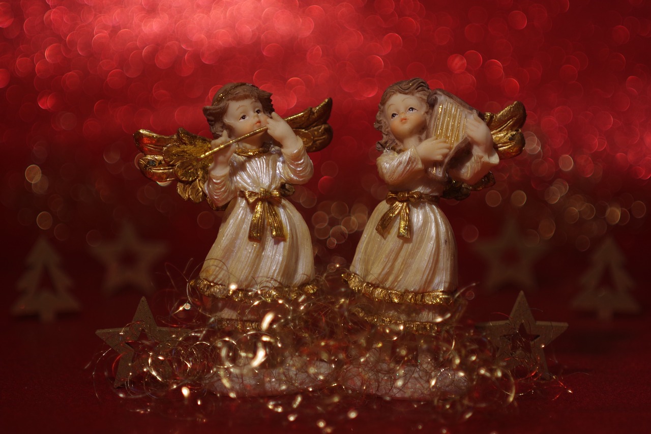 two angels angel christmas free photo