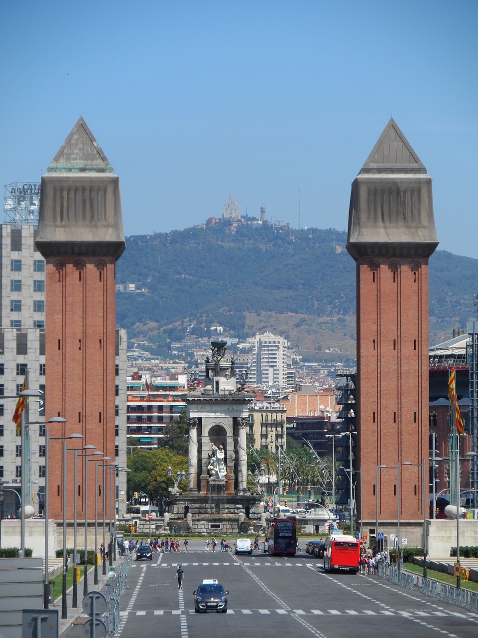 two towers barcelona trip free photo