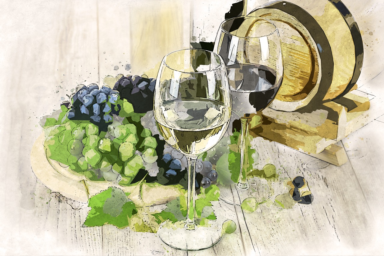 two types of wine white wine free photo