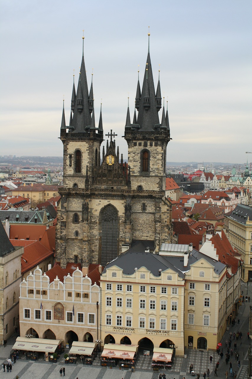 týn church,church,church steeples,prague,city,czech,free pictures, free photos, free images, royalty free, free illustrations, public domain