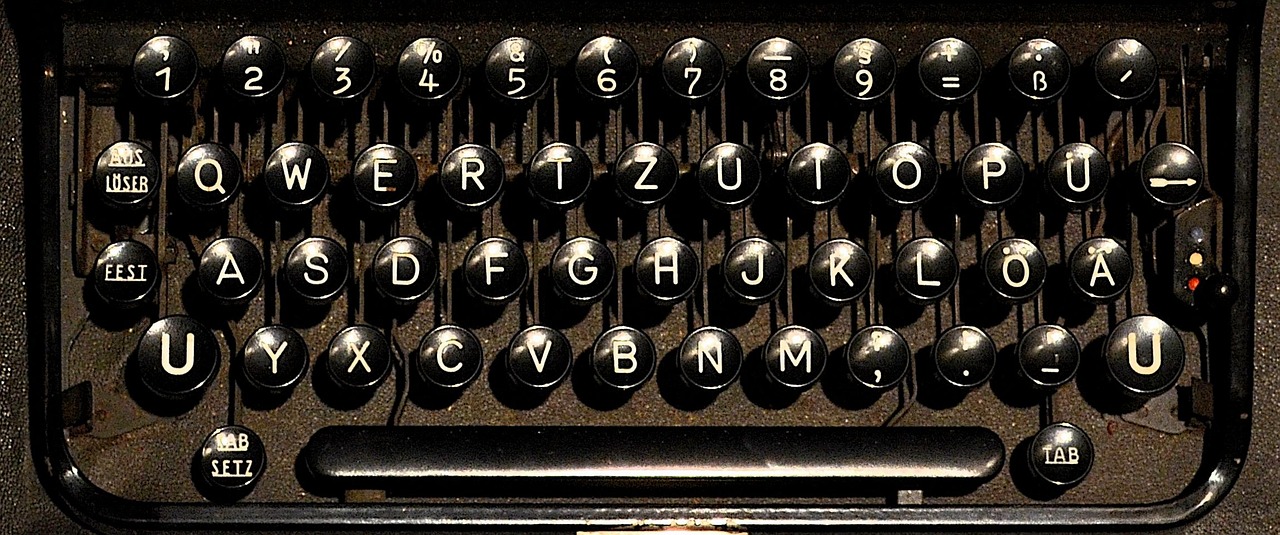 typewriter keyboard letters free photo
