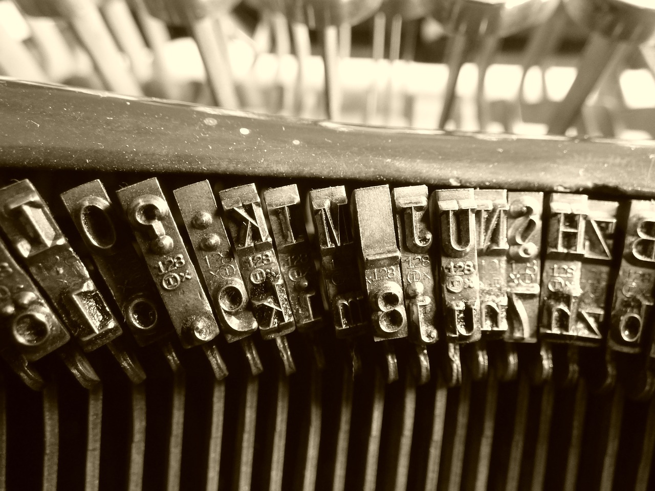 typewriter letters old free photo
