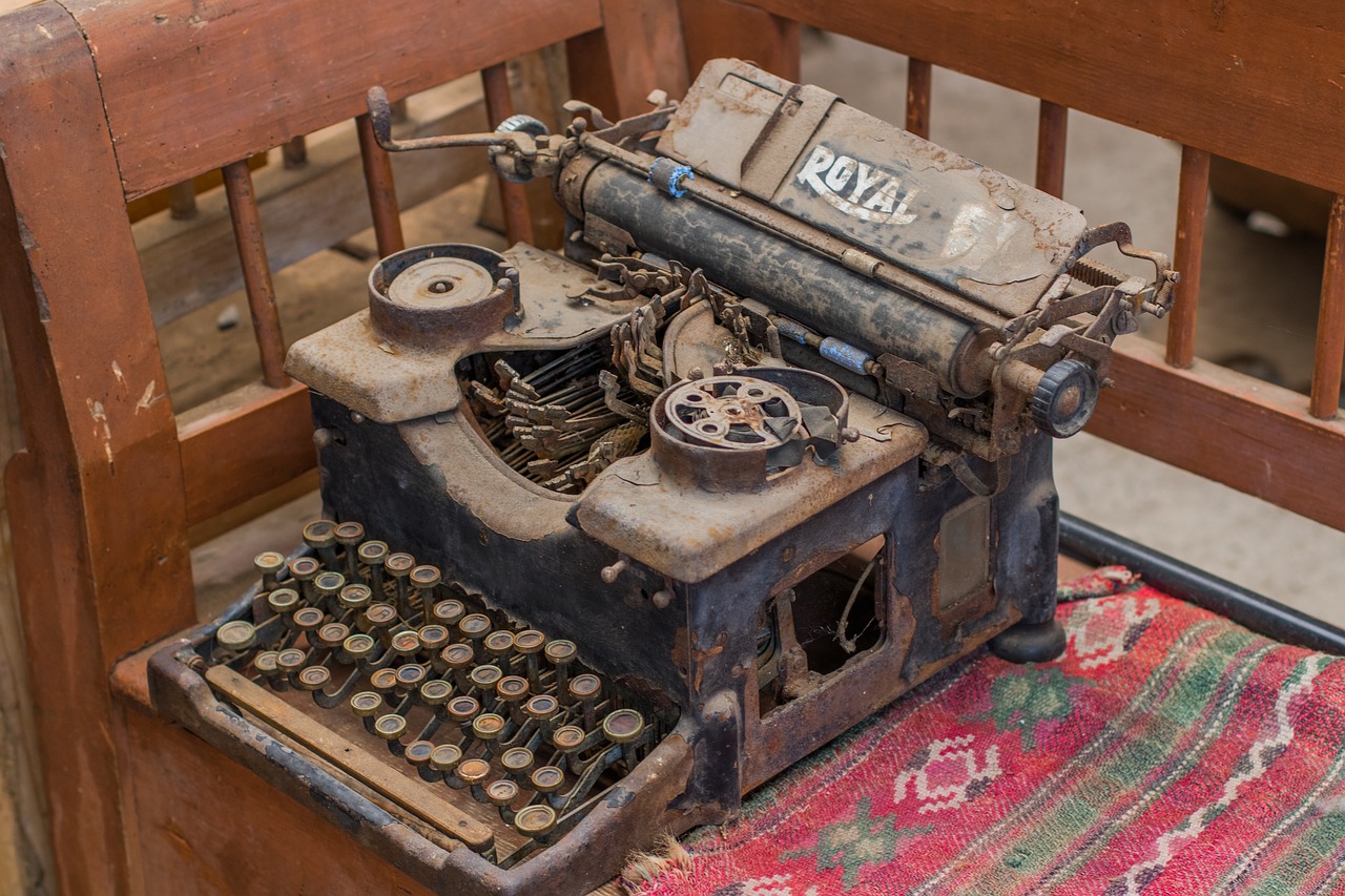typewriter  old  dust free photo